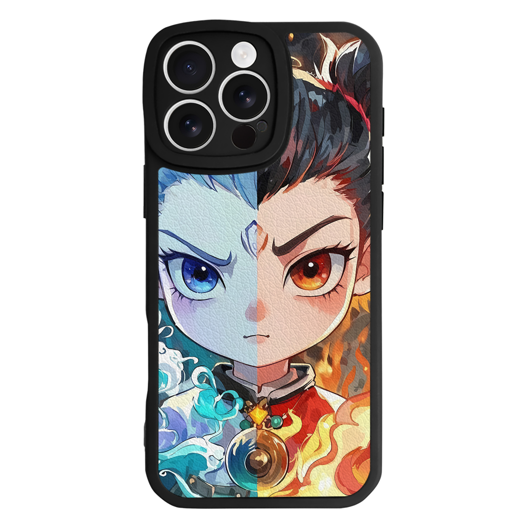 （画像用） Ne Zha 2 ナタ 魔童の大暴れ 【iPhone 16シリーズ対応】シリコンスマホケース（レザー調） 材質：シリコン